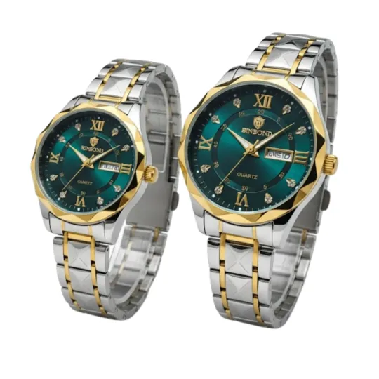 Royal Green Couple Watch Set